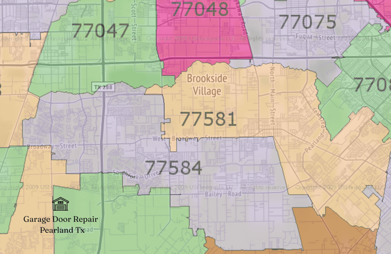 pearland-texas-zip-codes-map